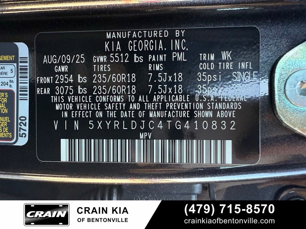 Certified 2026 Kia Sorento S image 37