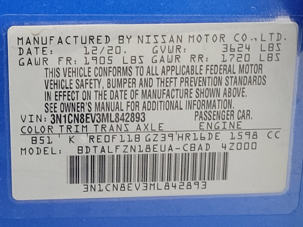 Used 2021 Nissan Versa SV FWD image 33