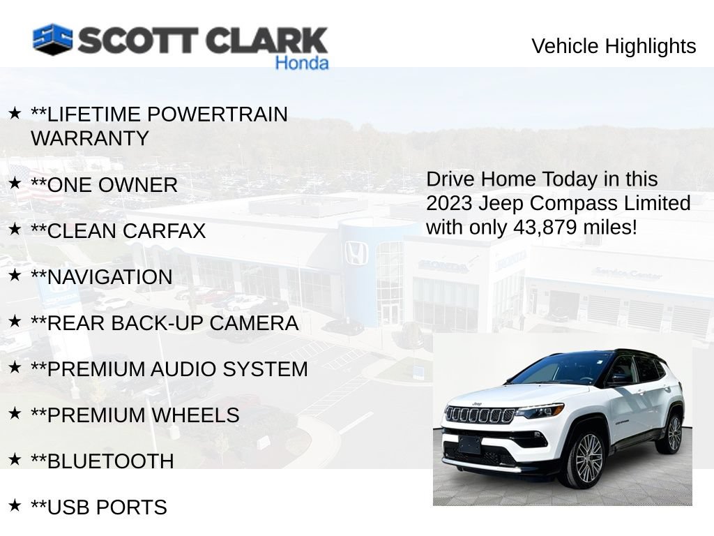 Used 2023 Jeep Compass Limited w/ Elite Group AWD/4WD image 11
