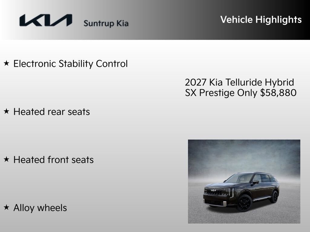 New 2027 Kia Telluride X-Line SX Prestige AWD/4WD image 15