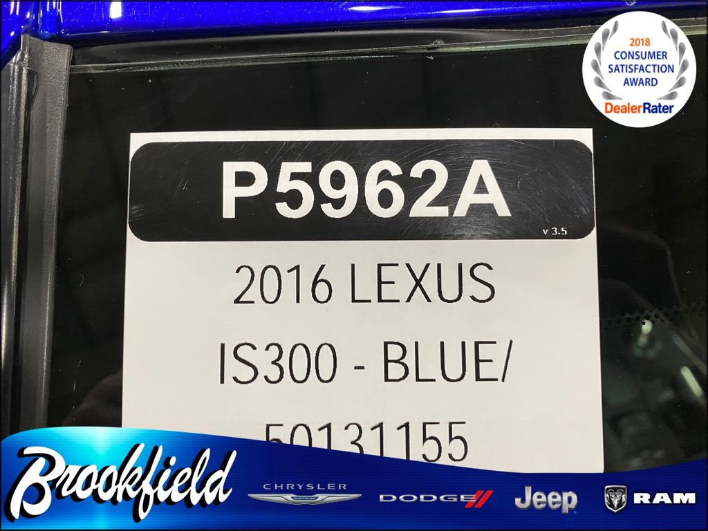 Used 2016 Lexus IS 300 300 w/ F Sport Package image 39