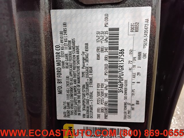 Used 2016 Ford Fusion Energi SE w/ Driver Assist Package image 18