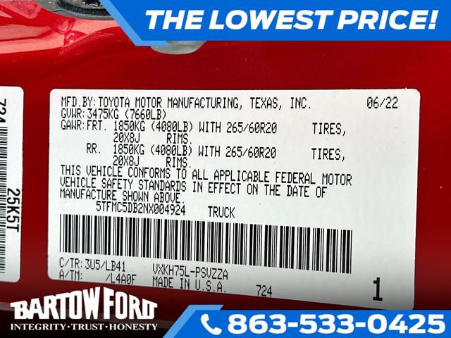 Used 2022 Toyota Tundra 1794 Edition image 32