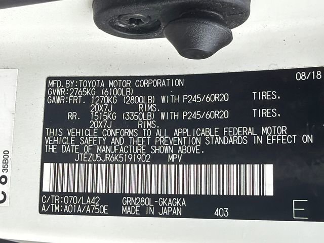 Used 2019 Toyota 4Runner Limited RWD image 32