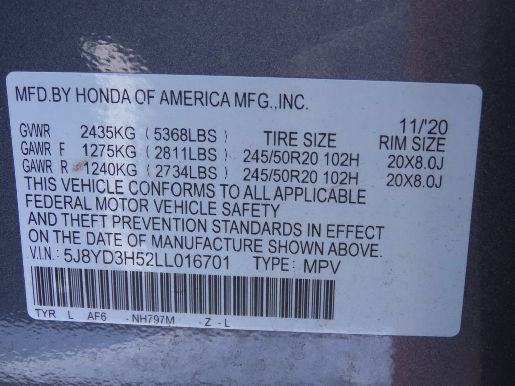 Used 2020 Acura MDX w/ Technology Package FWD image 21