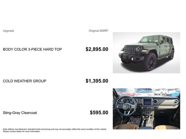 Used 2023 Jeep Wrangler Unlimited Sahara w/ Cold Weather Group AWD/4WD image 3