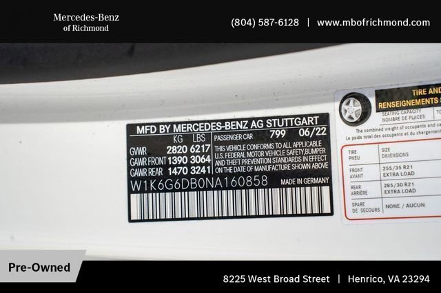 Used 2022 Mercedes-Benz S 500 4MATIC w/ AMG Line Package image 36