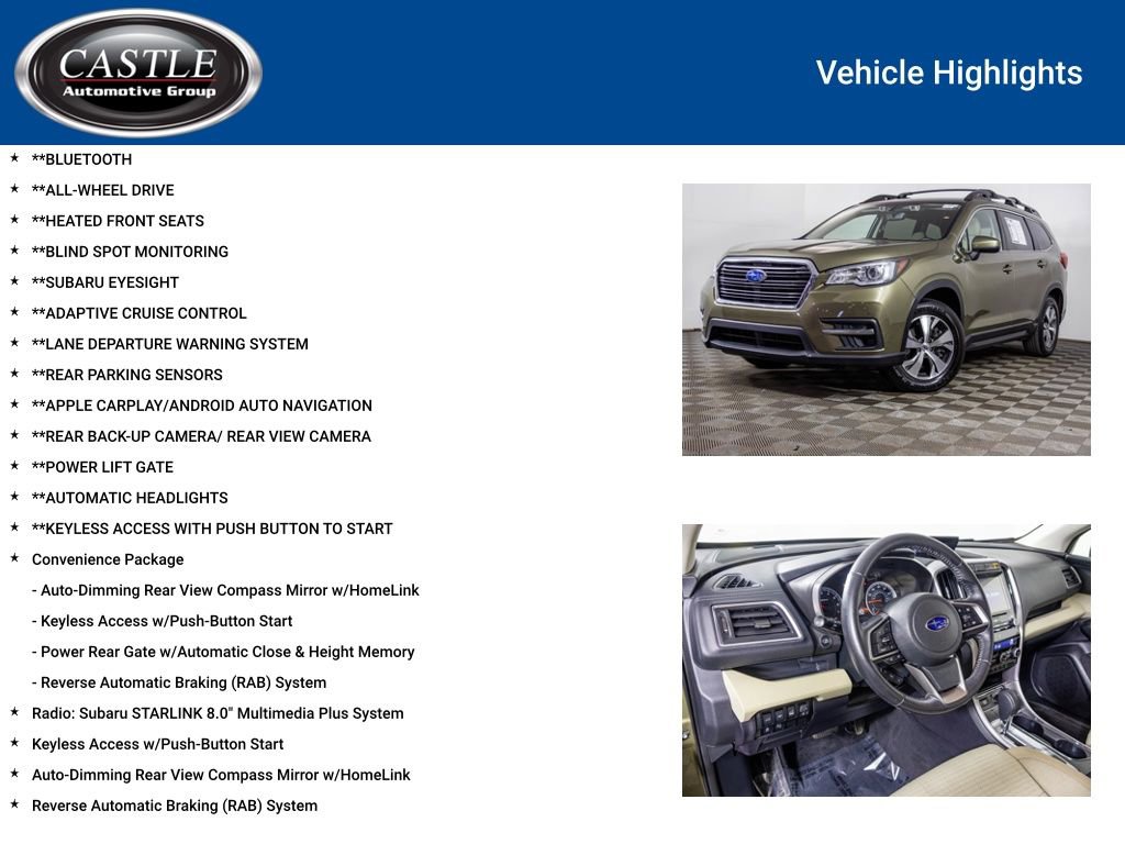 Used 2022 Subaru Ascent Premium w/ Convenience Package image 3
