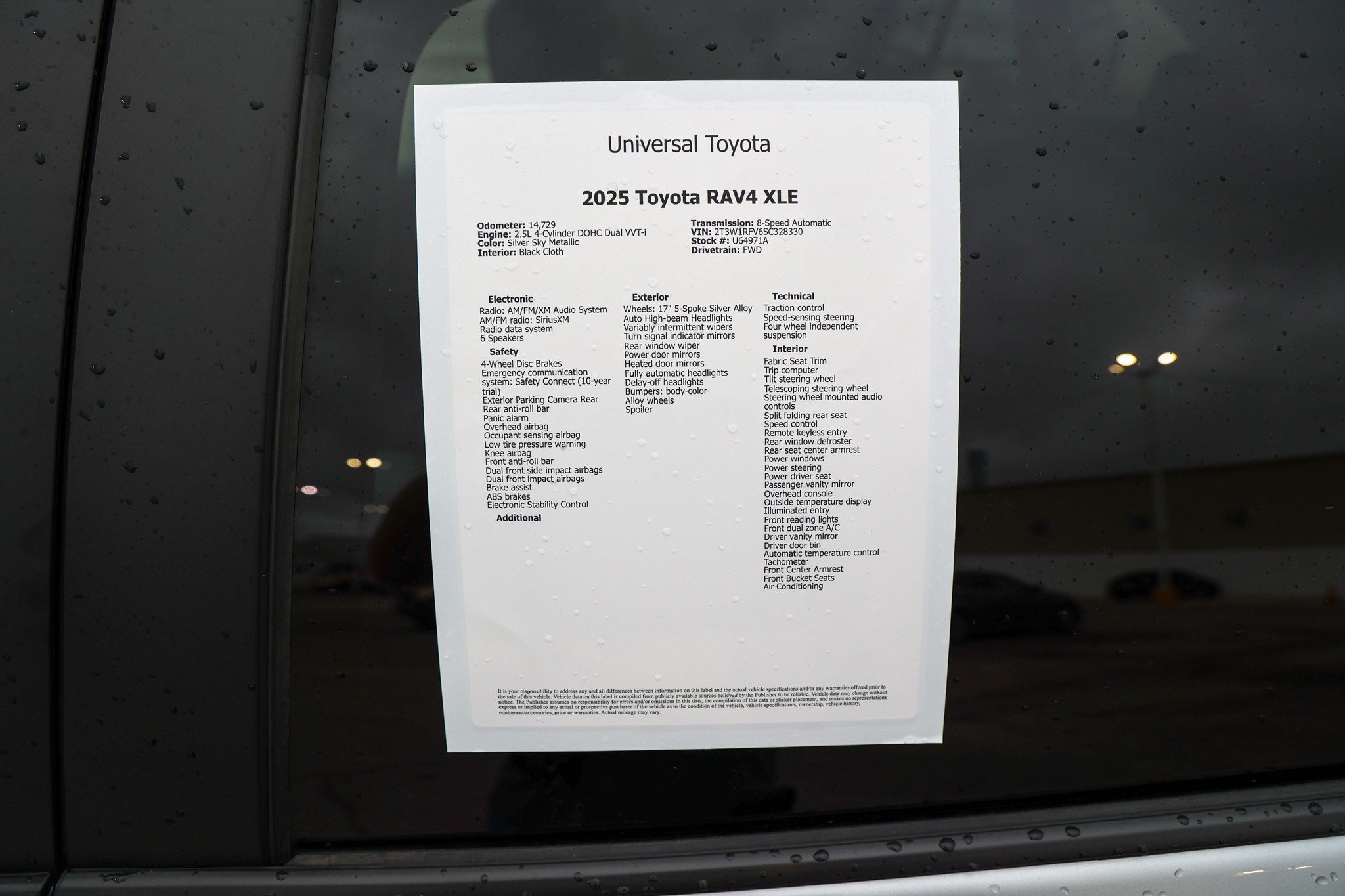 Certified 2025 Toyota RAV4 XLE FWD image 47