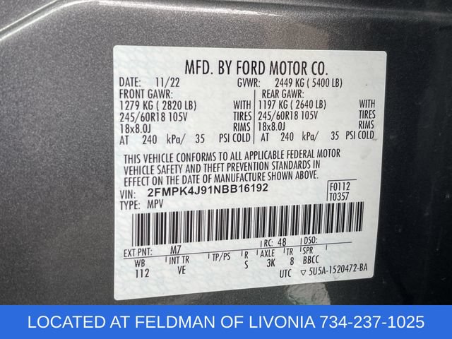 Used 2022 Ford Edge SEL w/ Convenience Package AWD/4WD image 32