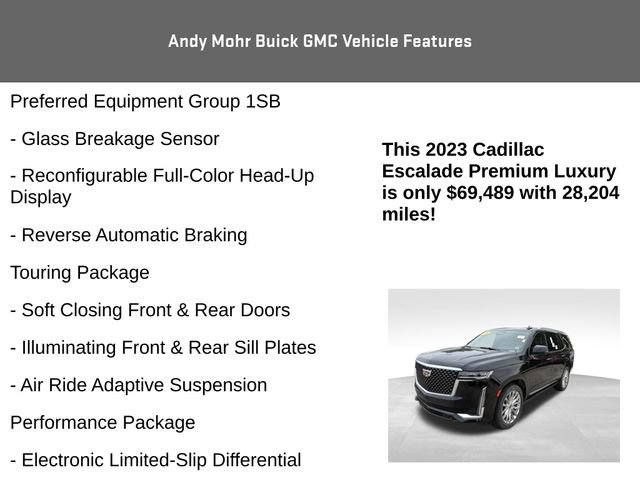 Used 2023 Cadillac Escalade Premium Luxury w/ Touring Package AWD/4WD image 13