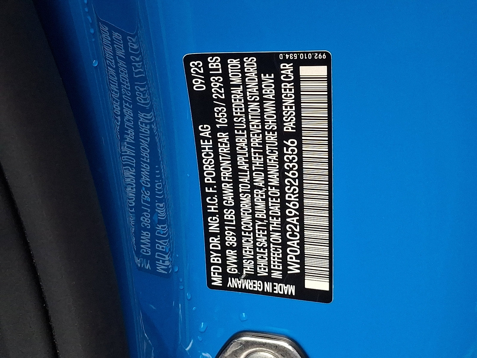 Certified 2024 Porsche 911 GT3 RWD image 30