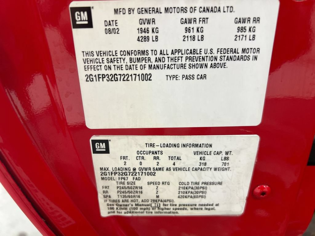 Used 2002 Chevrolet Camaro Z28 RWD image 26