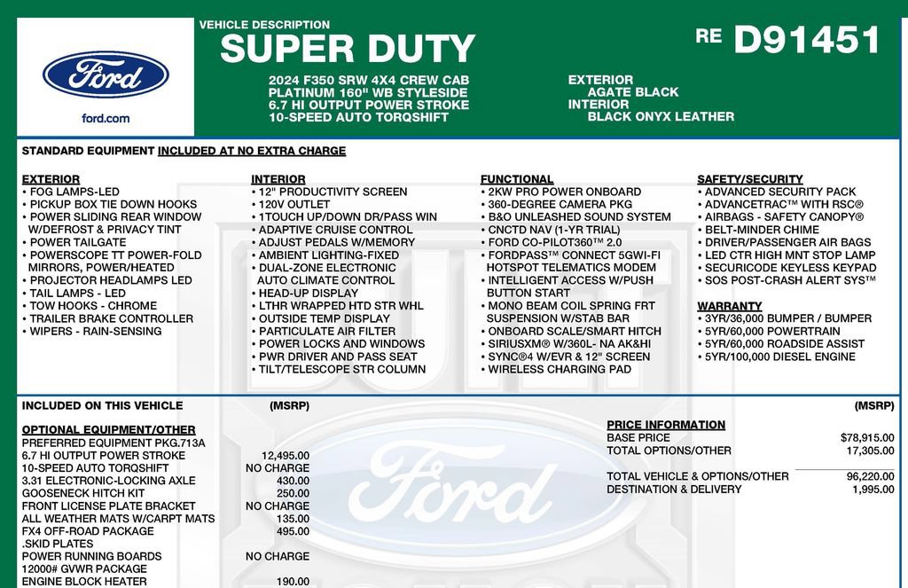 Used 2024 Ford F350 Platinum AWD/4WD image 3