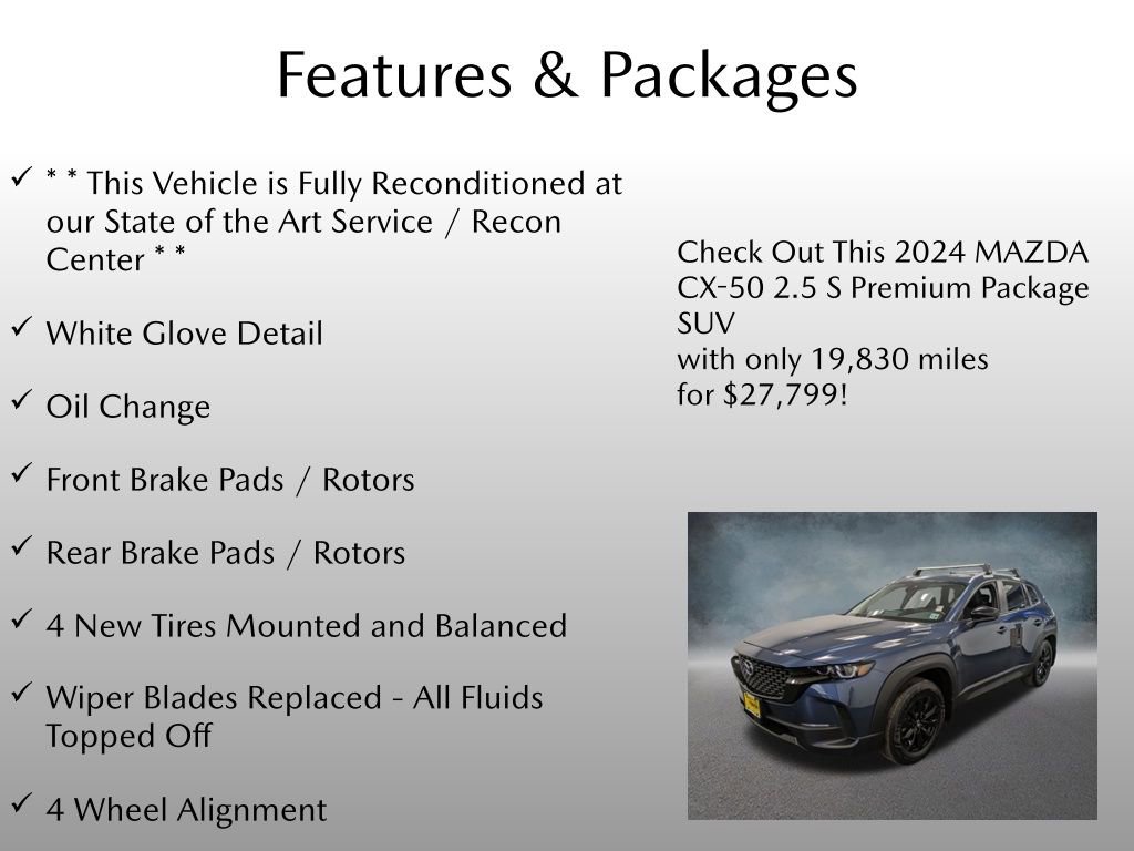Certified 2024 MAZDA CX-50 AWD 2.5 S w/ Cargo Package image 4