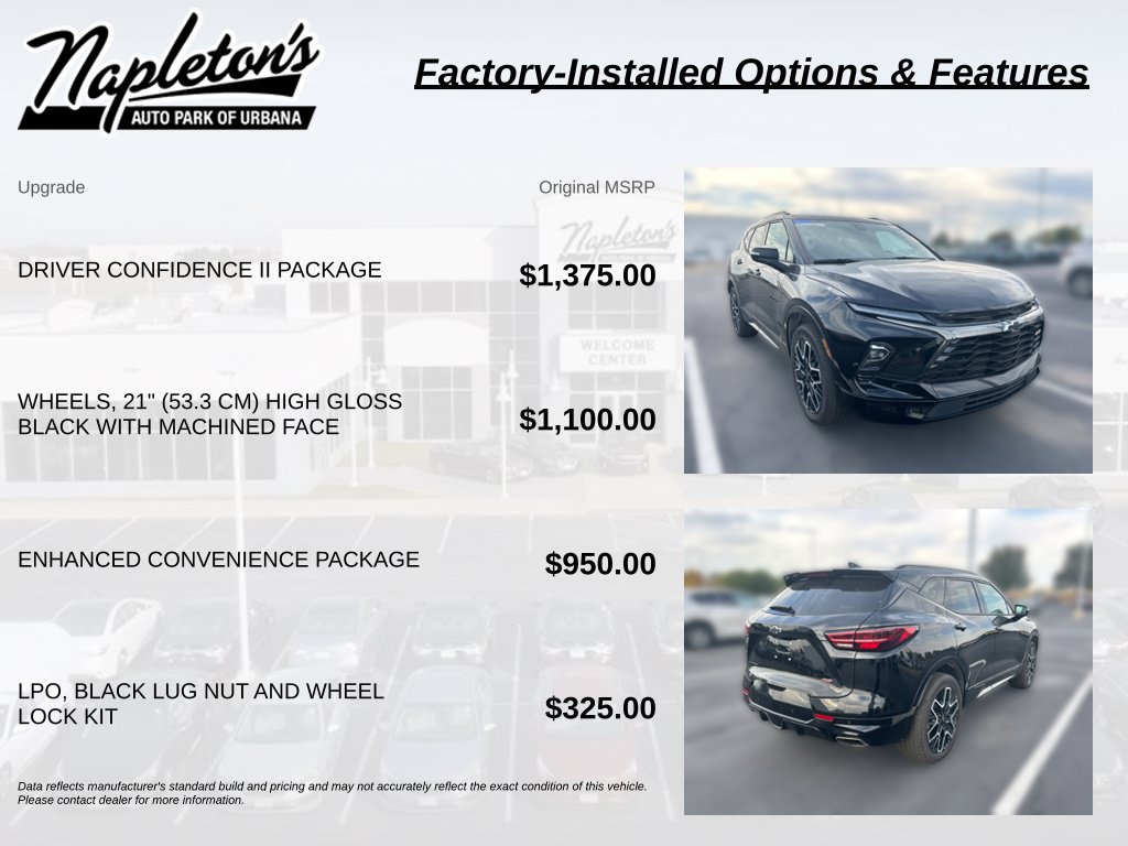 Used 2024 Chevrolet Blazer RS w/ Driver Confidence II Package FWD image 4