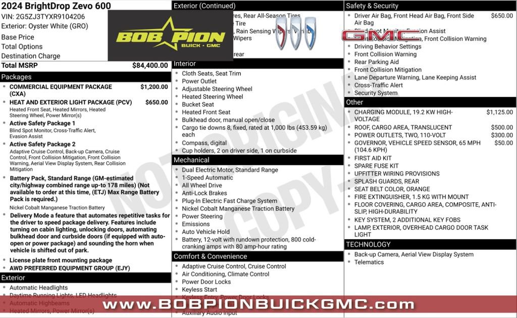 Used 2024 Chevrolet Brightdrop 600 w/ Commercial Equipment Package AWD/4WD image 5