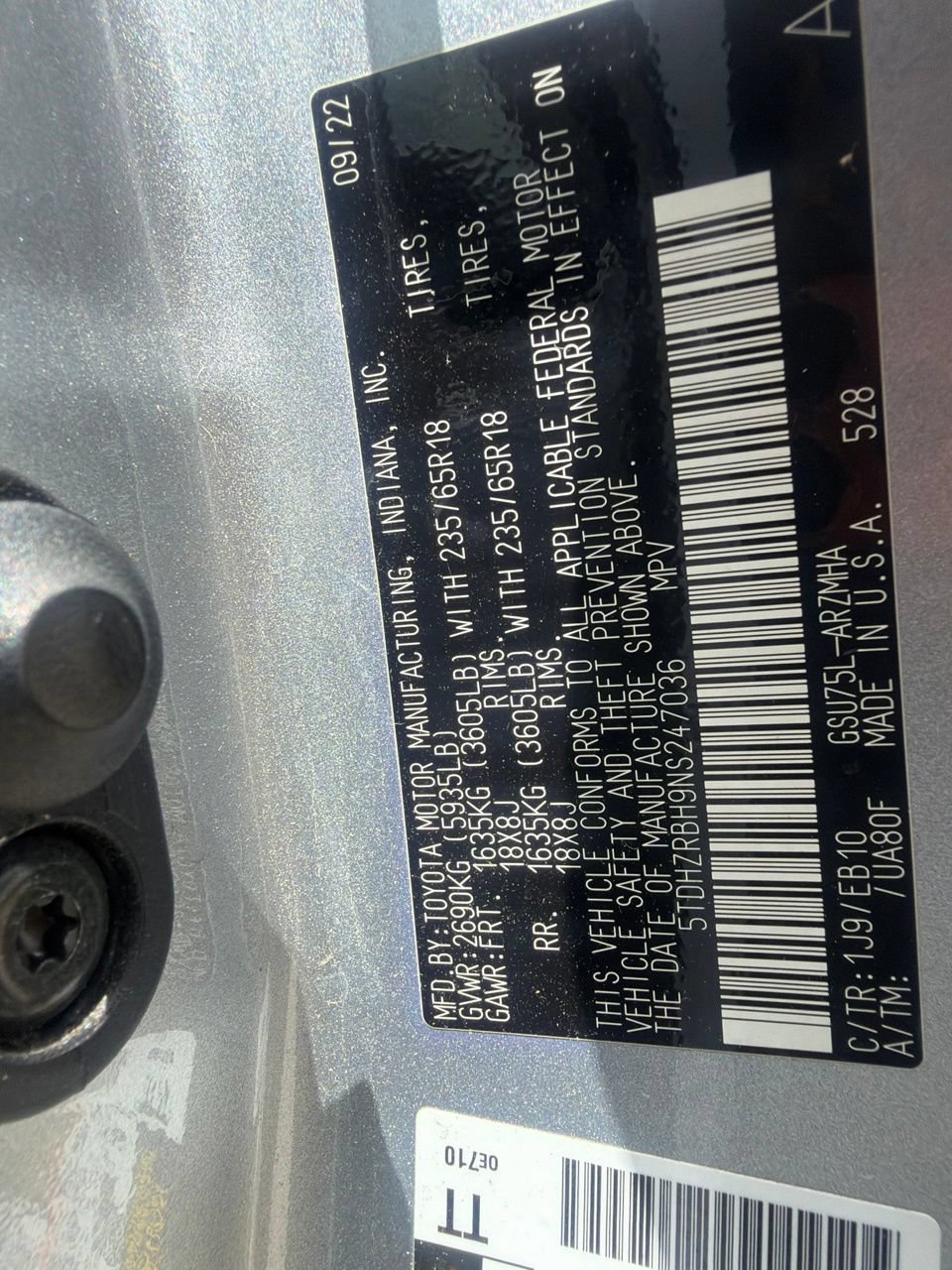 Used 2022 Toyota Highlander XLE AWD/4WD image 15