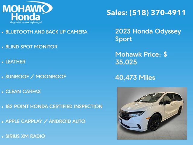 Certified 2023 Honda Odyssey Sport image 8