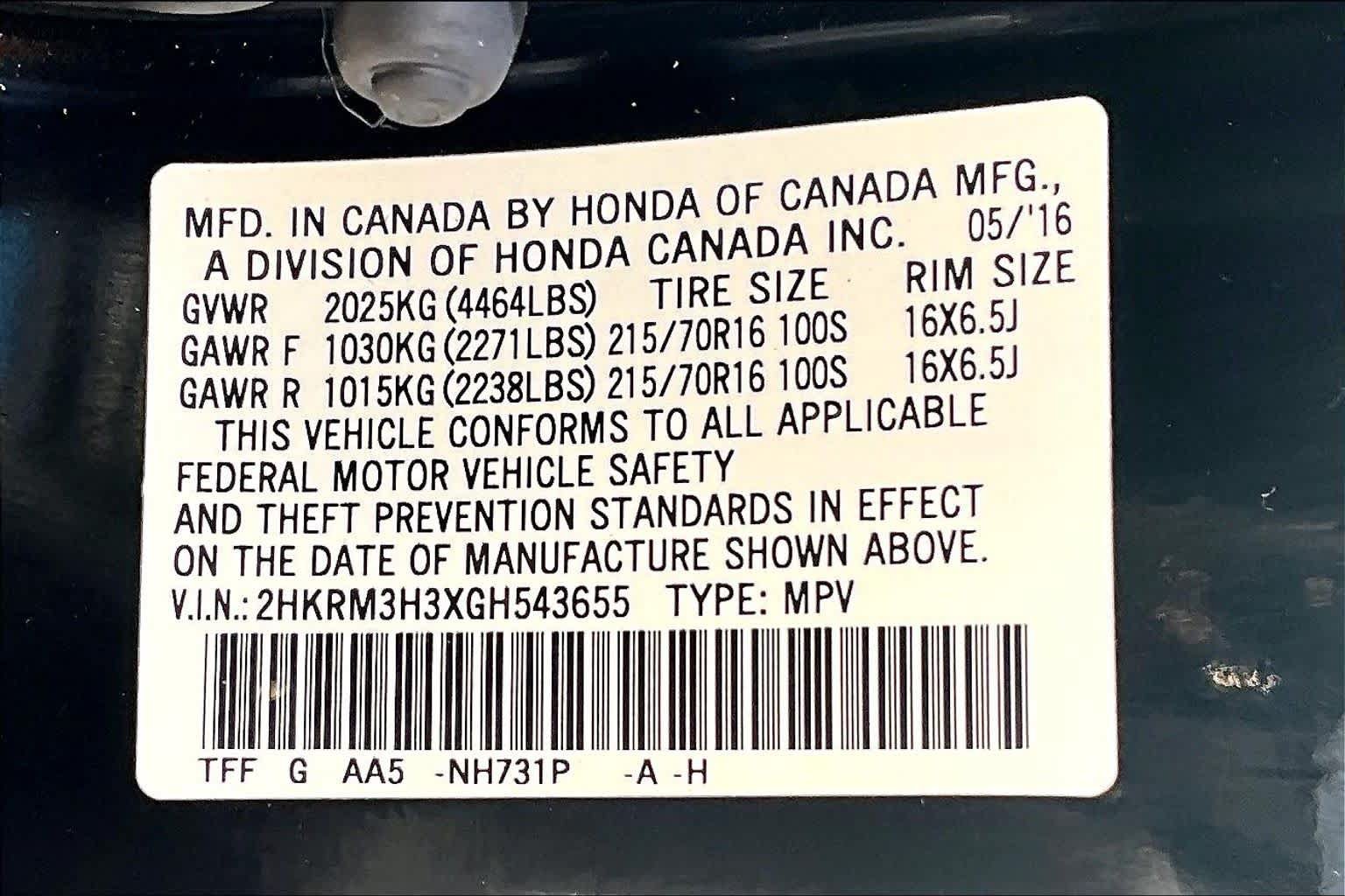 Used 2016 Honda CR-V LX image 36
