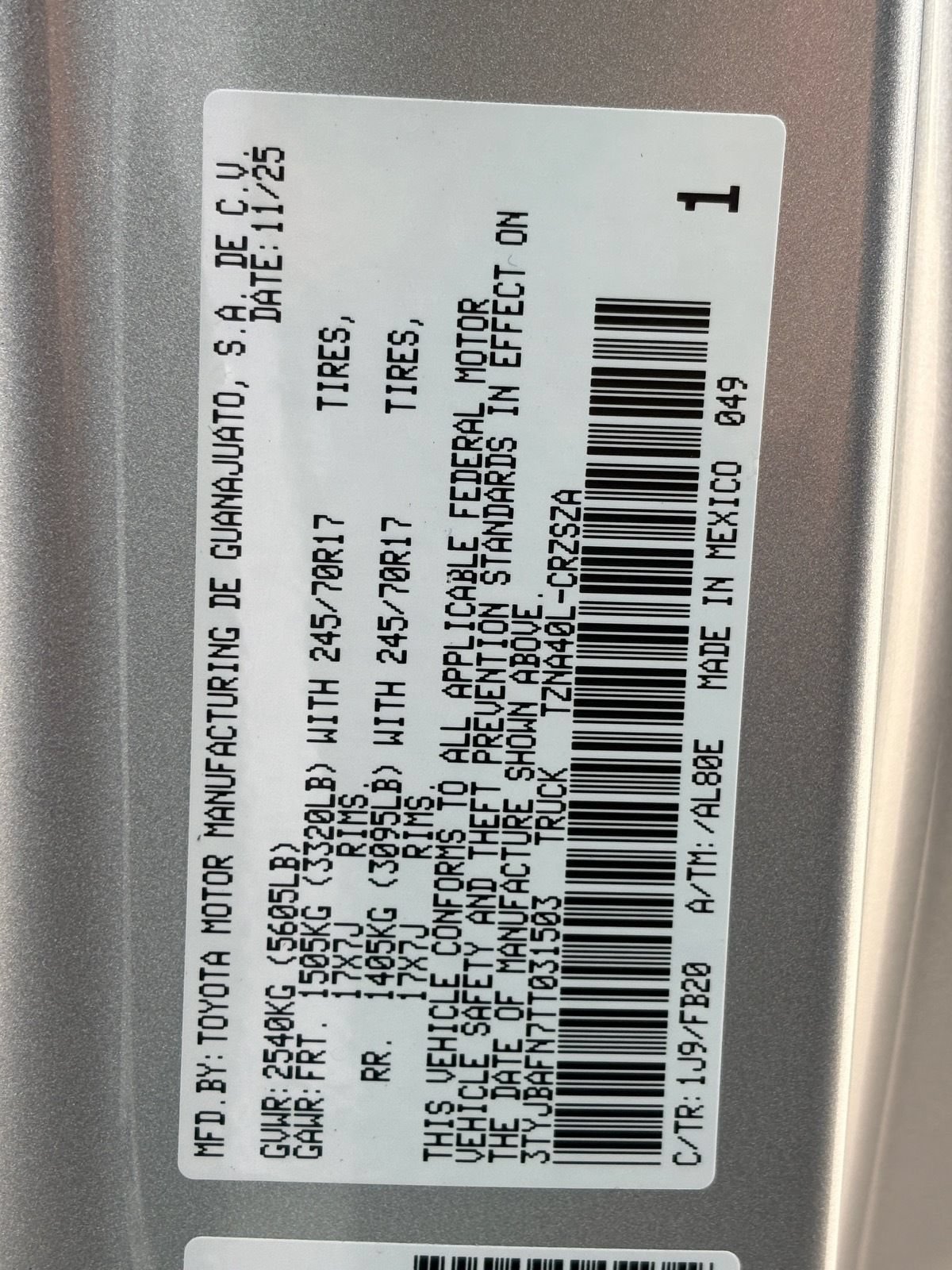 New 2026 Toyota Tacoma SR5 RWD image 23