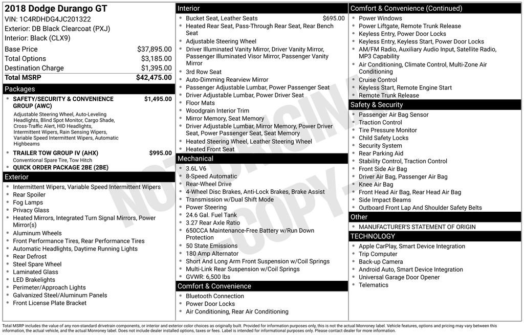 Used 2018 Dodge Durango GT image 8