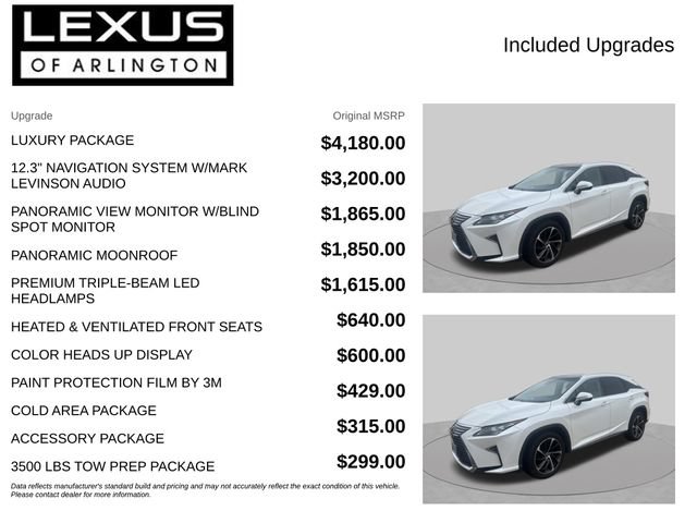 Used 2018 Lexus RX 350 AWD w/ Luxury Package image 4