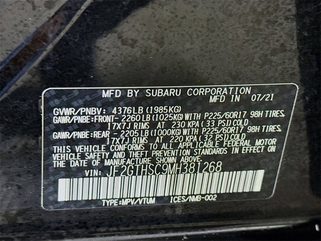 Used 2021 Subaru Crosstrek 2.5i Sport w/ Moonroof Package image 34