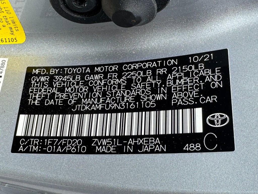 Used 2022 Toyota Prius LE image 20