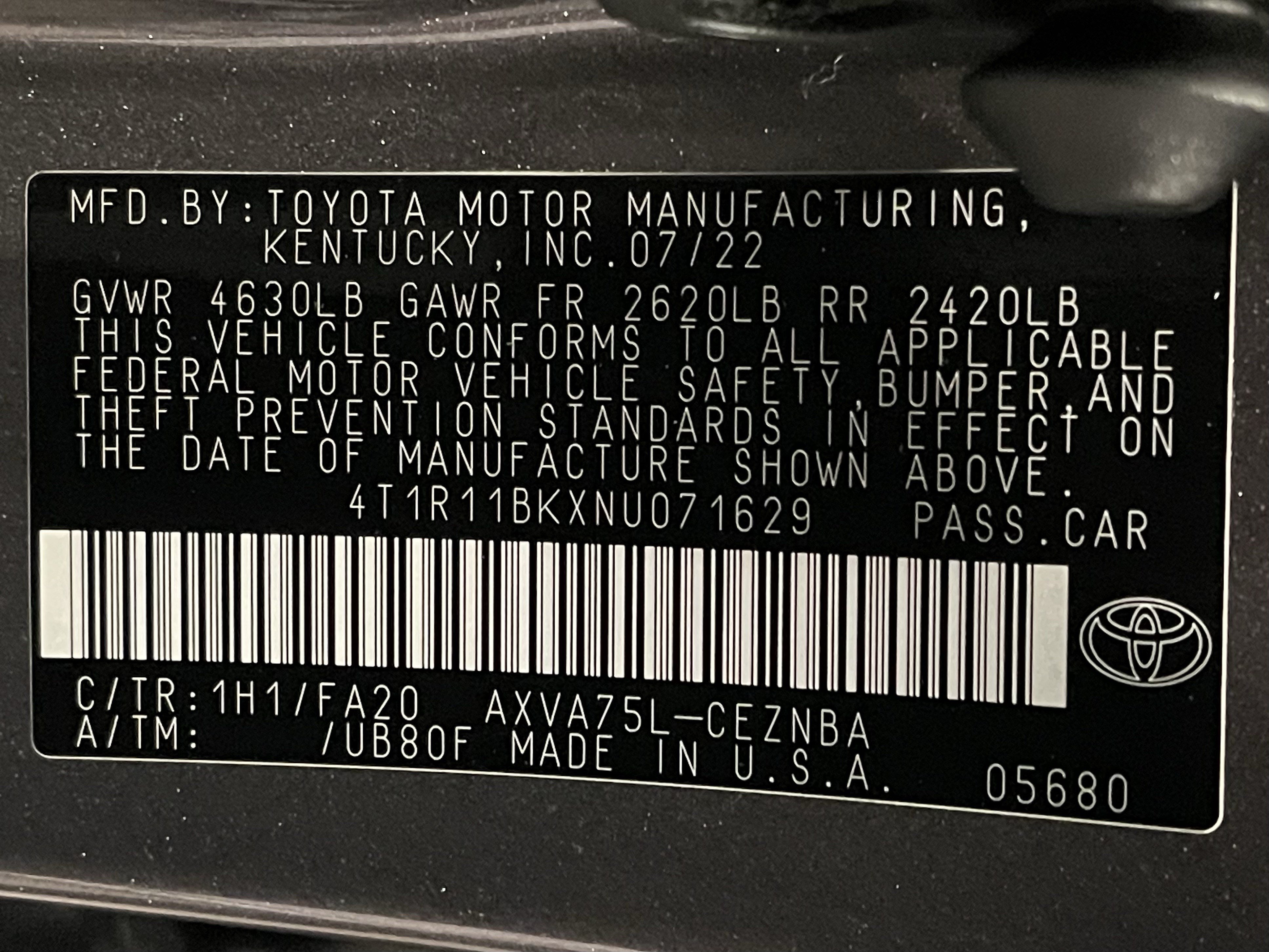 Used 2022 Toyota Camry LE w/ Cold Weather Package AWD/4WD image 25
