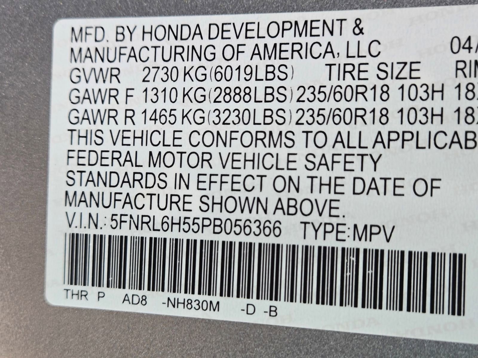 Used 2023 Honda Odyssey EX image 10