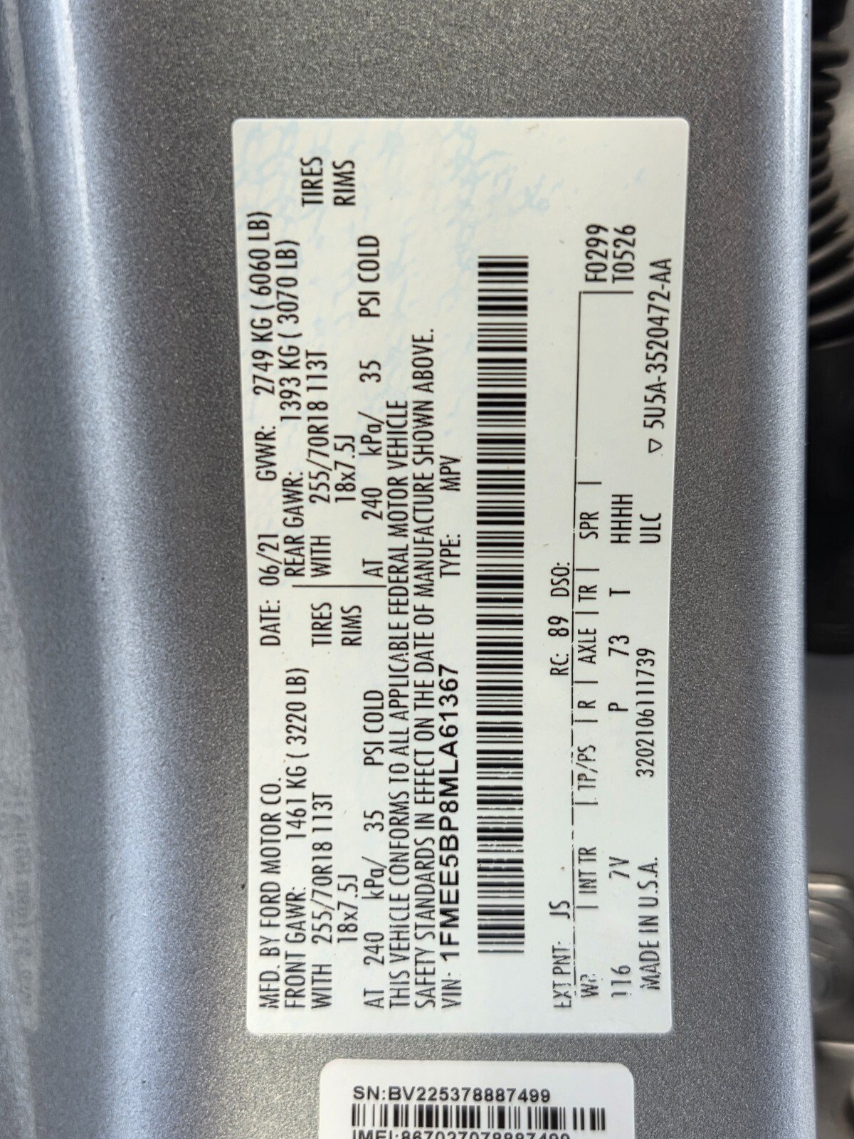 Used 2021 Ford Bronco Outer Banks AWD/4WD image 19