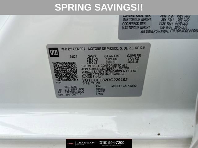 Used 2024 GMC Sierra 1500 AT4 w/ Technology Package image 36