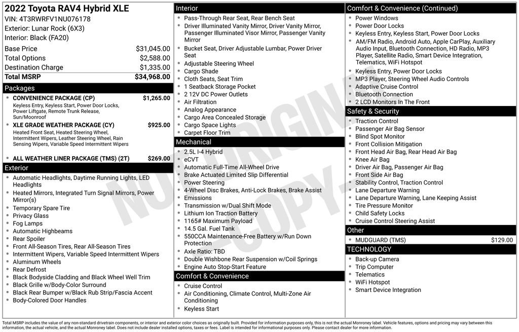 Certified 2022 Toyota RAV4 XLE w/ Convenience Package image 5