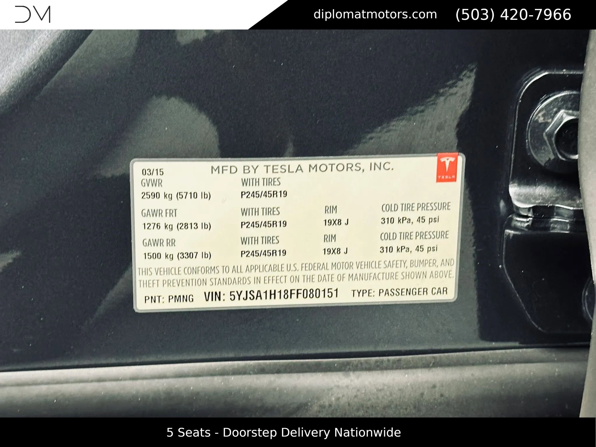 Used 2015 Tesla Model S 85 RWD image 45