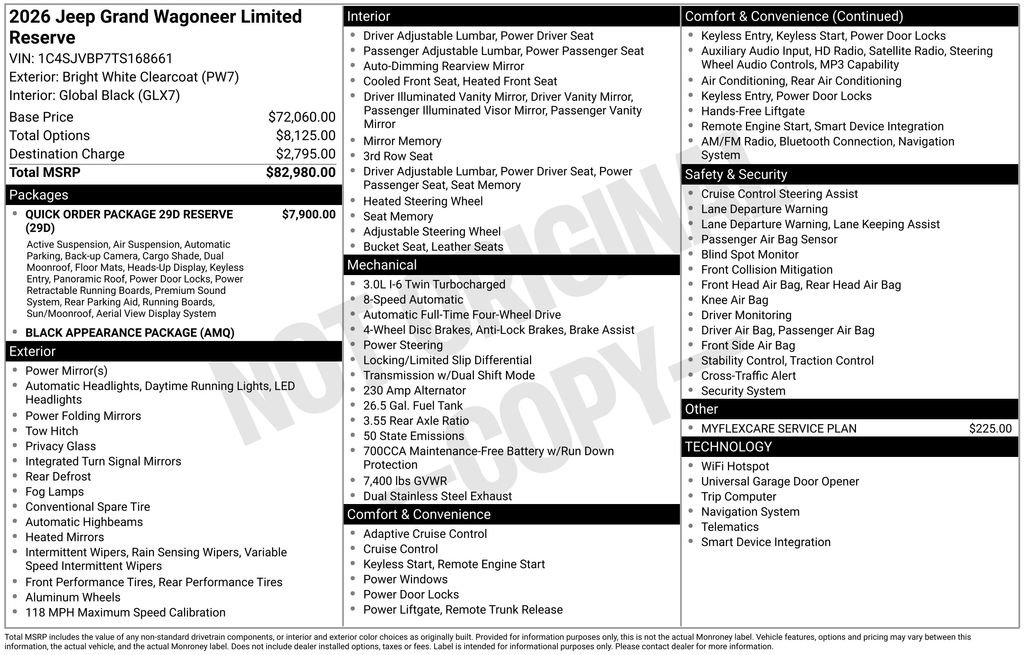New 2026 Jeep Grand Wagoneer Limited AWD/4WD image 46