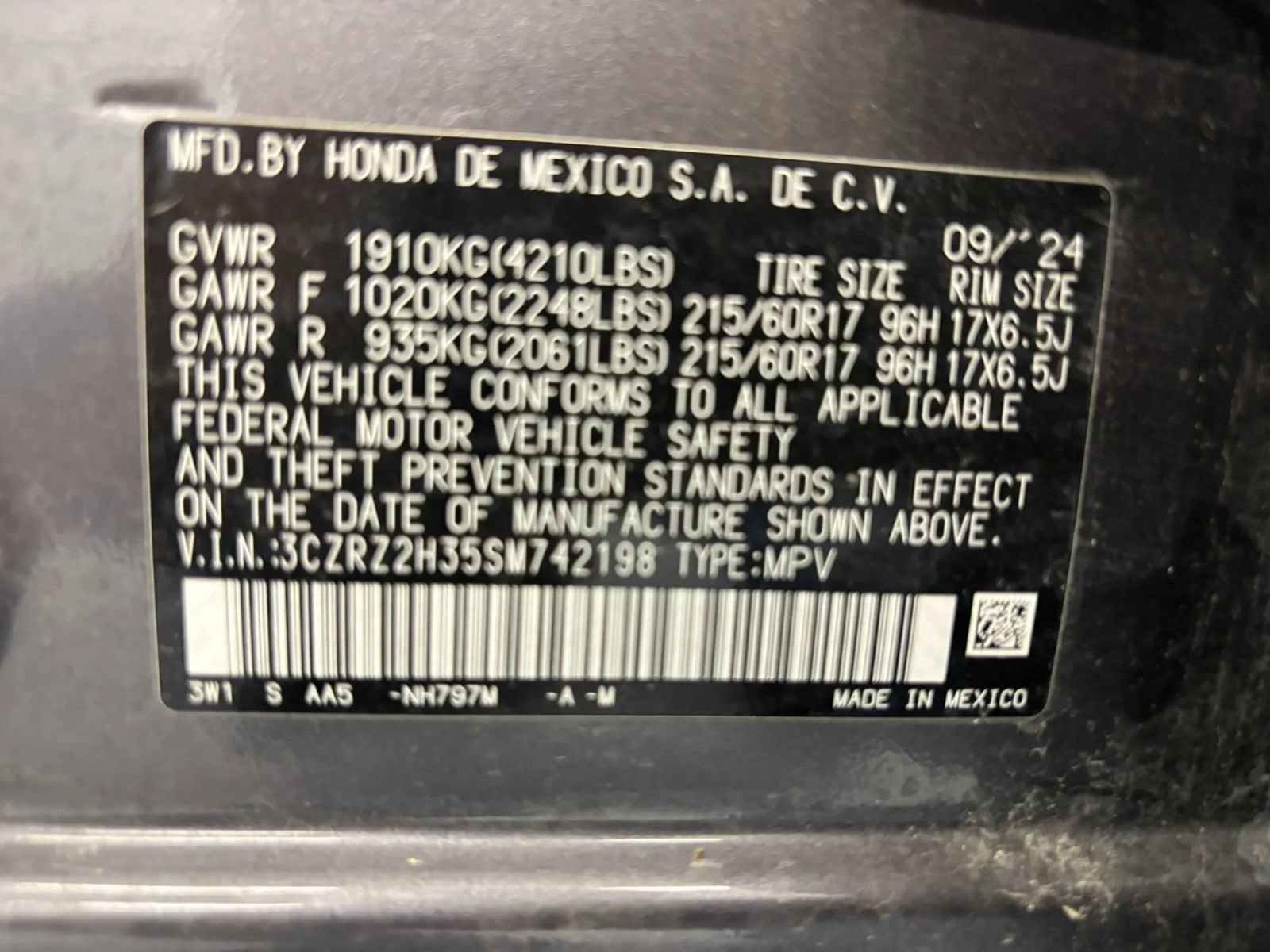 Used 2025 Honda HR-V LX image 58