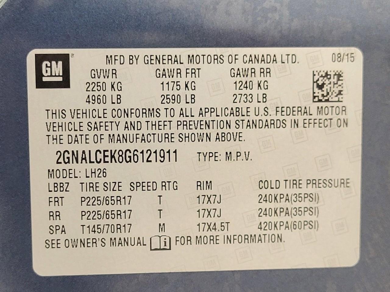Used 2016 Chevrolet Equinox LT w/ Convenience Package FWD image 26