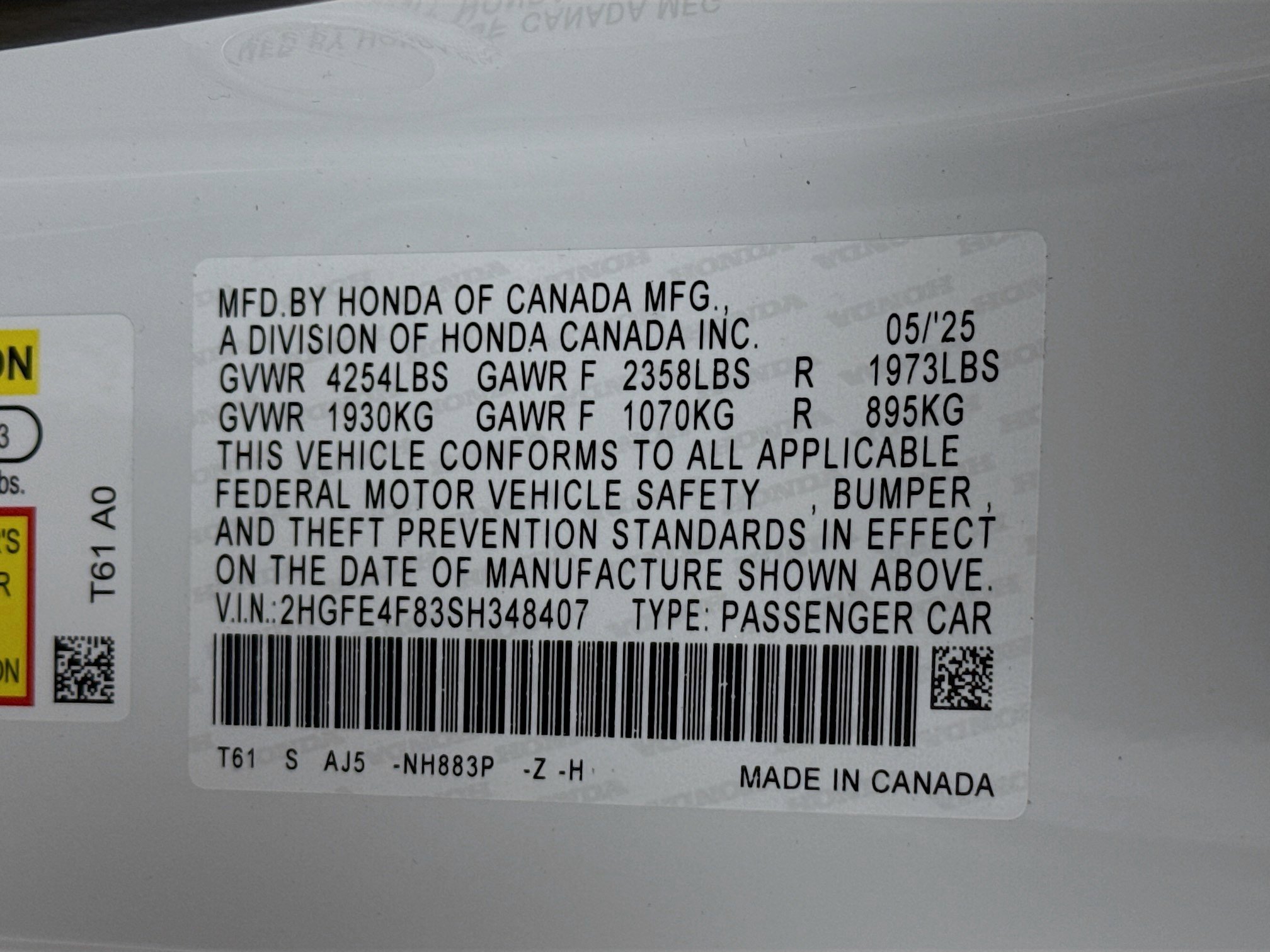 New 2025 Honda Civic Sport Touring image 39