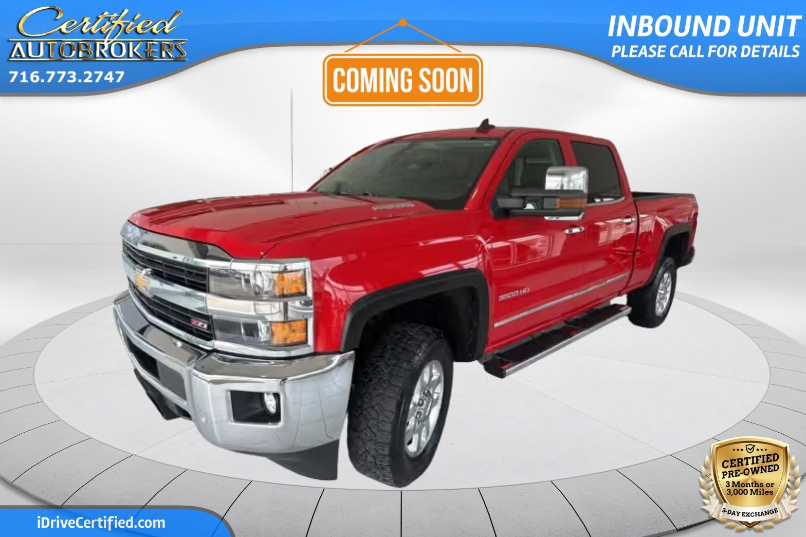 Used 2015 Chevrolet Silverado 3500 LTZ w/ Duramax Plus Package image 1