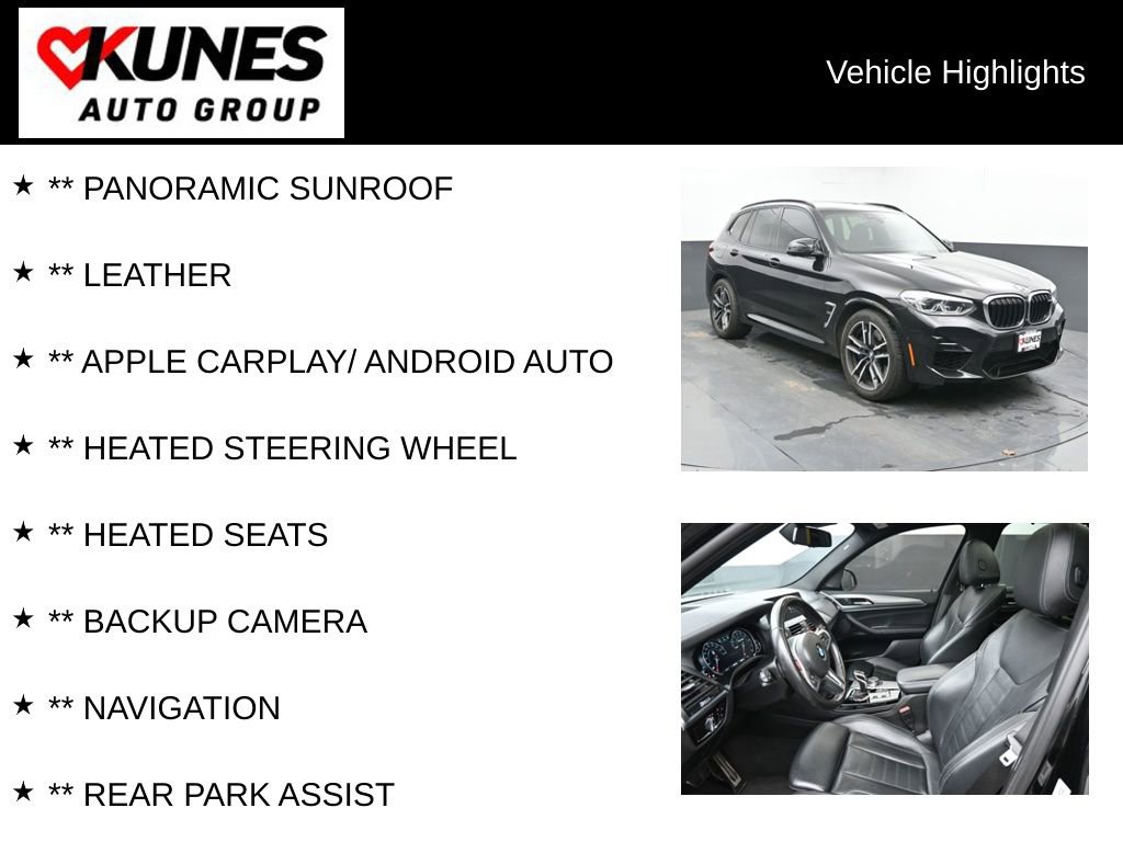 Used 2020 BMW X3 M w/ Executive Package AWD/4WD image 2