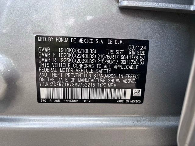 Used 2024 Honda HR-V EX-L image 11