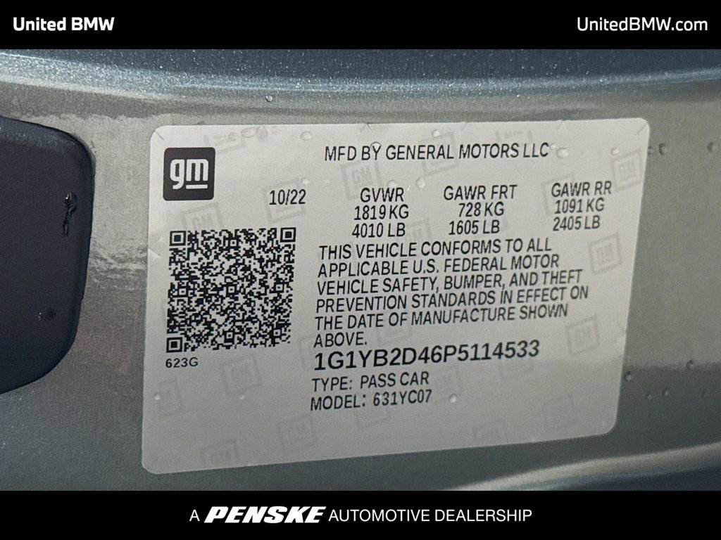 Used 2023 Chevrolet Corvette Stingray w/ Stealth Interior Trim Package image 15