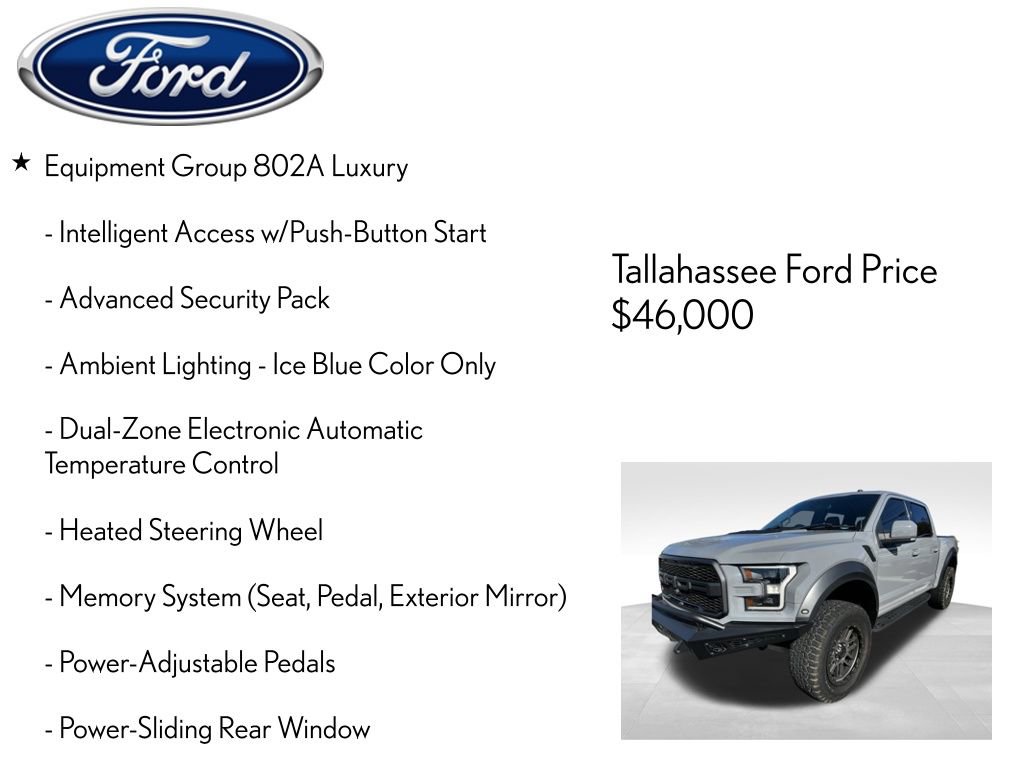 Used 2018 Ford F150 Raptor w/ Equipment Group 802A Luxury image 13
