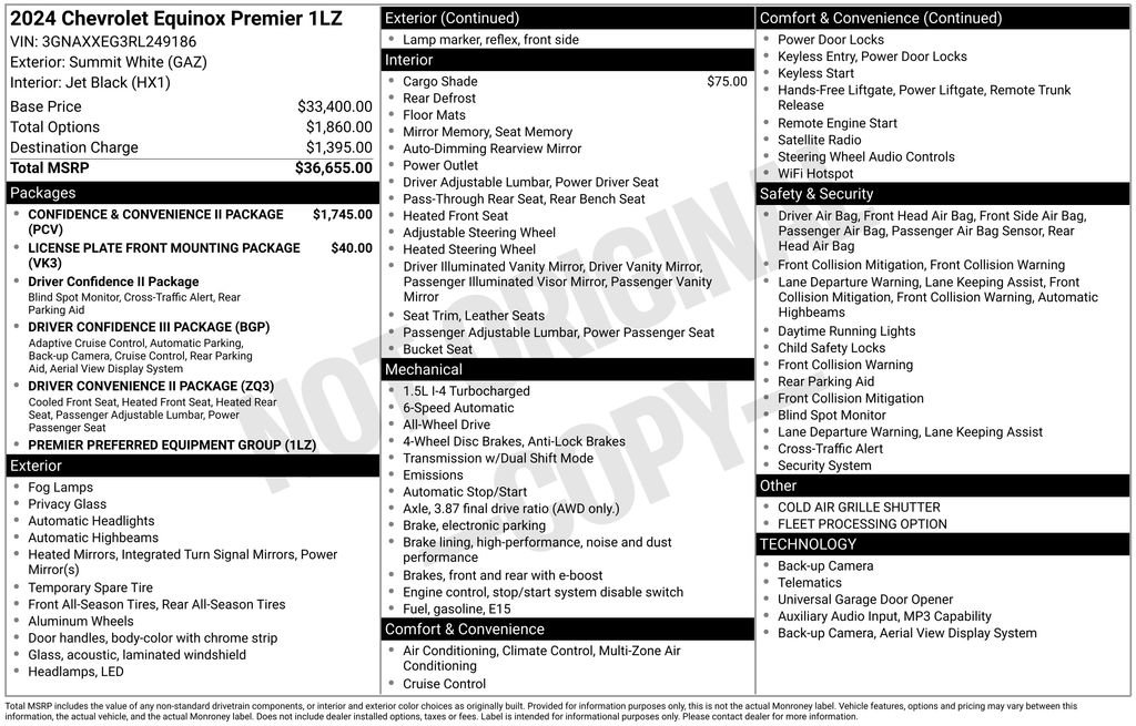 Used 2024 Chevrolet Equinox Premier AWD/4WD image 31