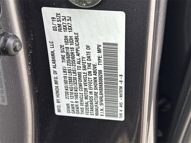 Used 2019 Honda Odyssey Touring image 36