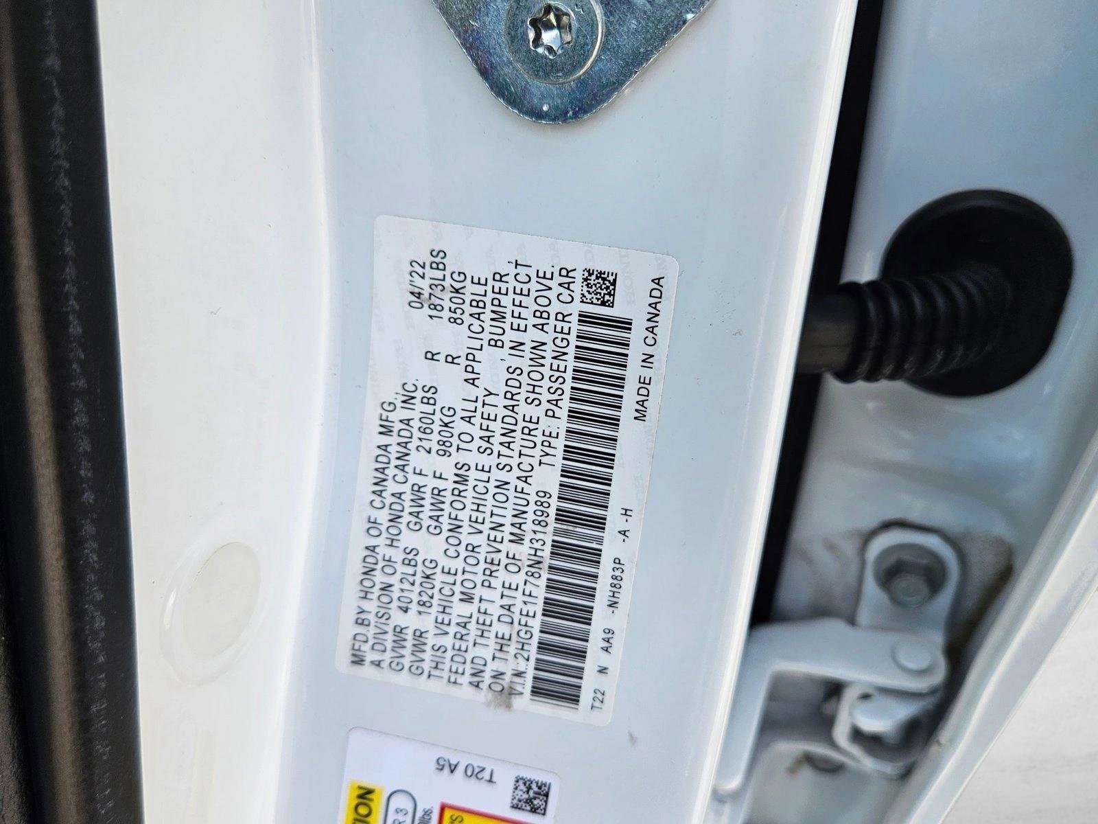 Used 2022 Honda Civic EX image 24