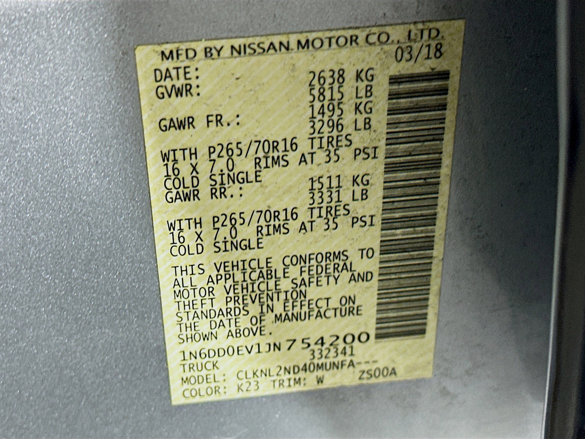 Used 2018 Nissan Frontier SV w/ Value Truck Package image 12