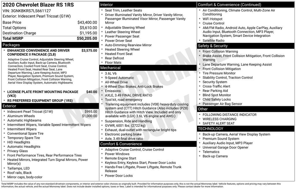 Used 2020 Chevrolet Blazer RS image 26