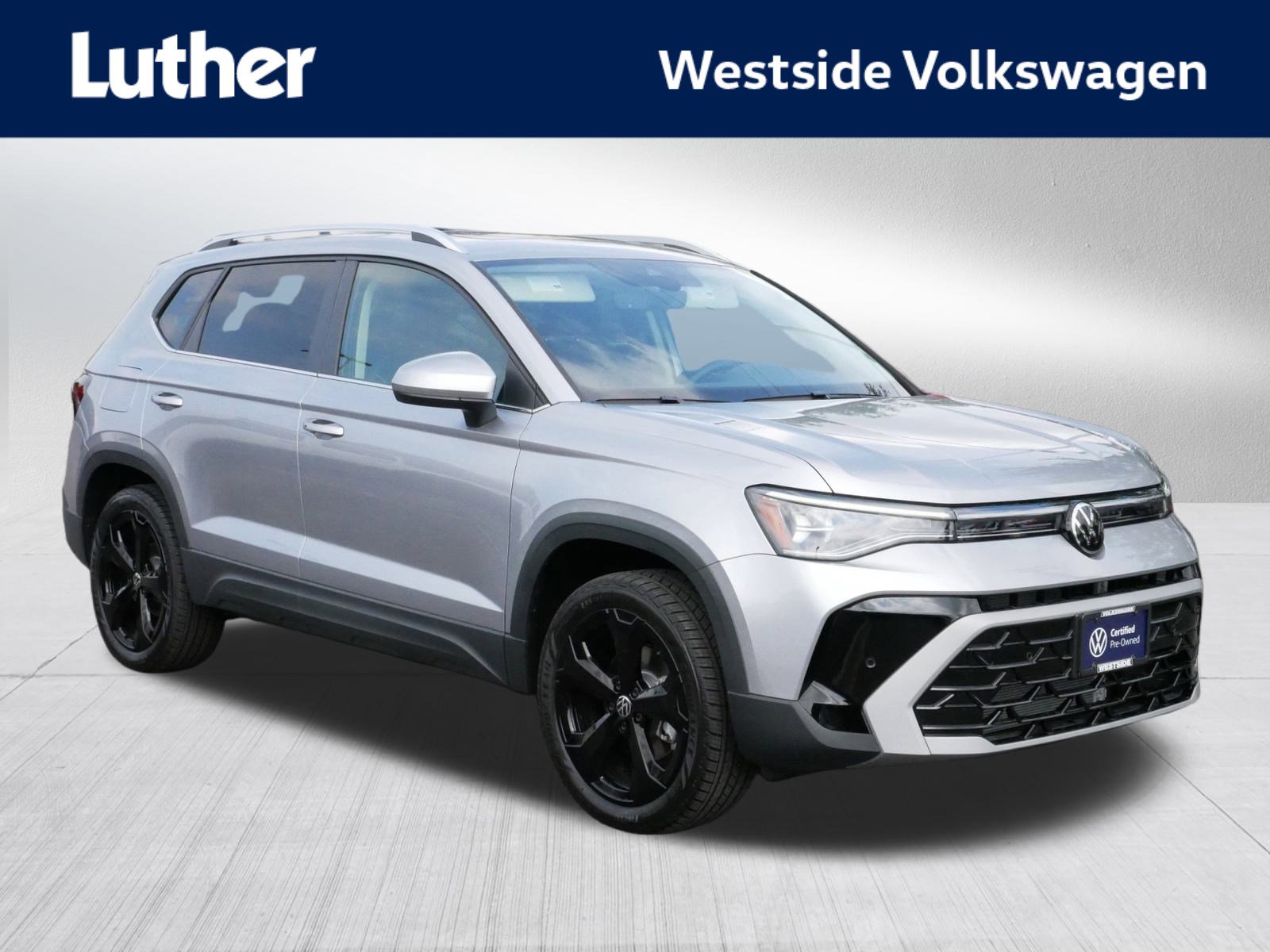 Certified 2025 Volkswagen Taos SEL w/ Black Wheel Plus Package